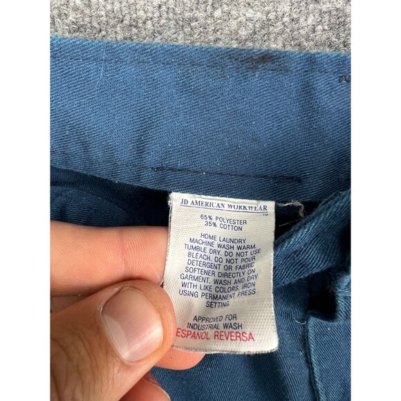 VNTG JD American Workwear Pants Men's 44x28 Blue Carpenter Utility Double Knee - Picture 2 of 8